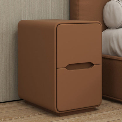 Narrow Nordic Two-Drawer Nightstand 11