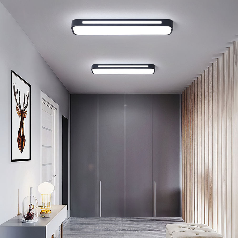 LED Ceiling Light Fixture, Hallway Light Fixture with Remote Control Dimming Option