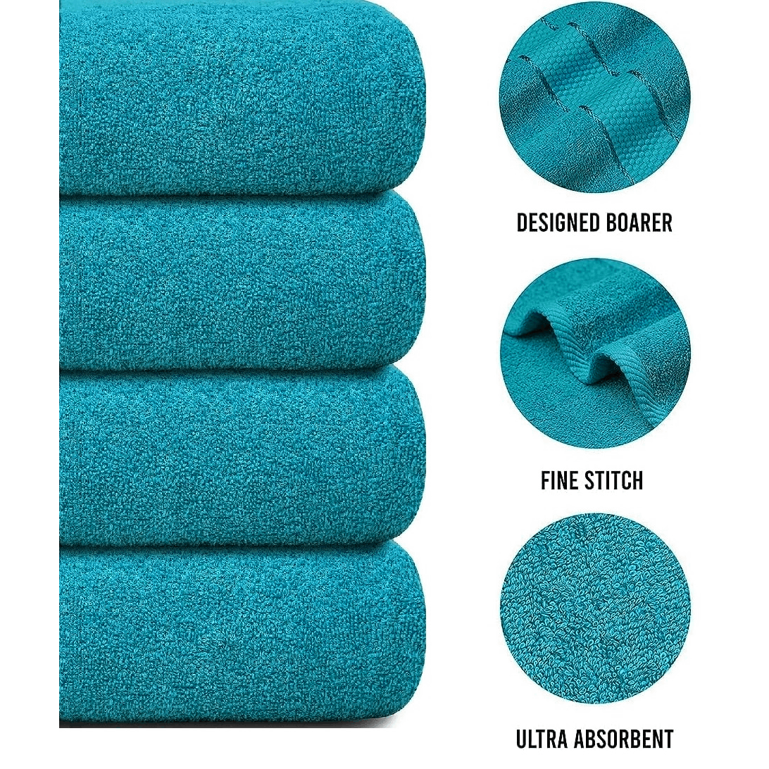 Oversized Bath Towels Set of 4, Large Bathroom Towels for Bath and Shower – image 36
