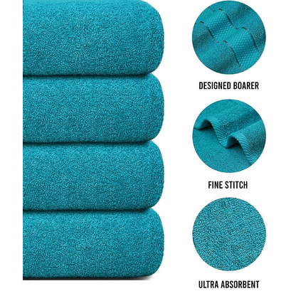 Oversized Bath Towels Set of 4, Large Bathroom Towels for Bath and Shower – image 36