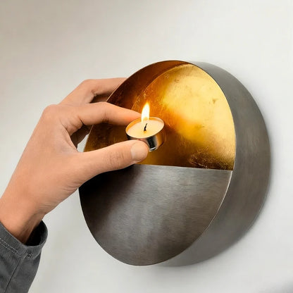 Eclipse Iron Wall Candle Holder 8