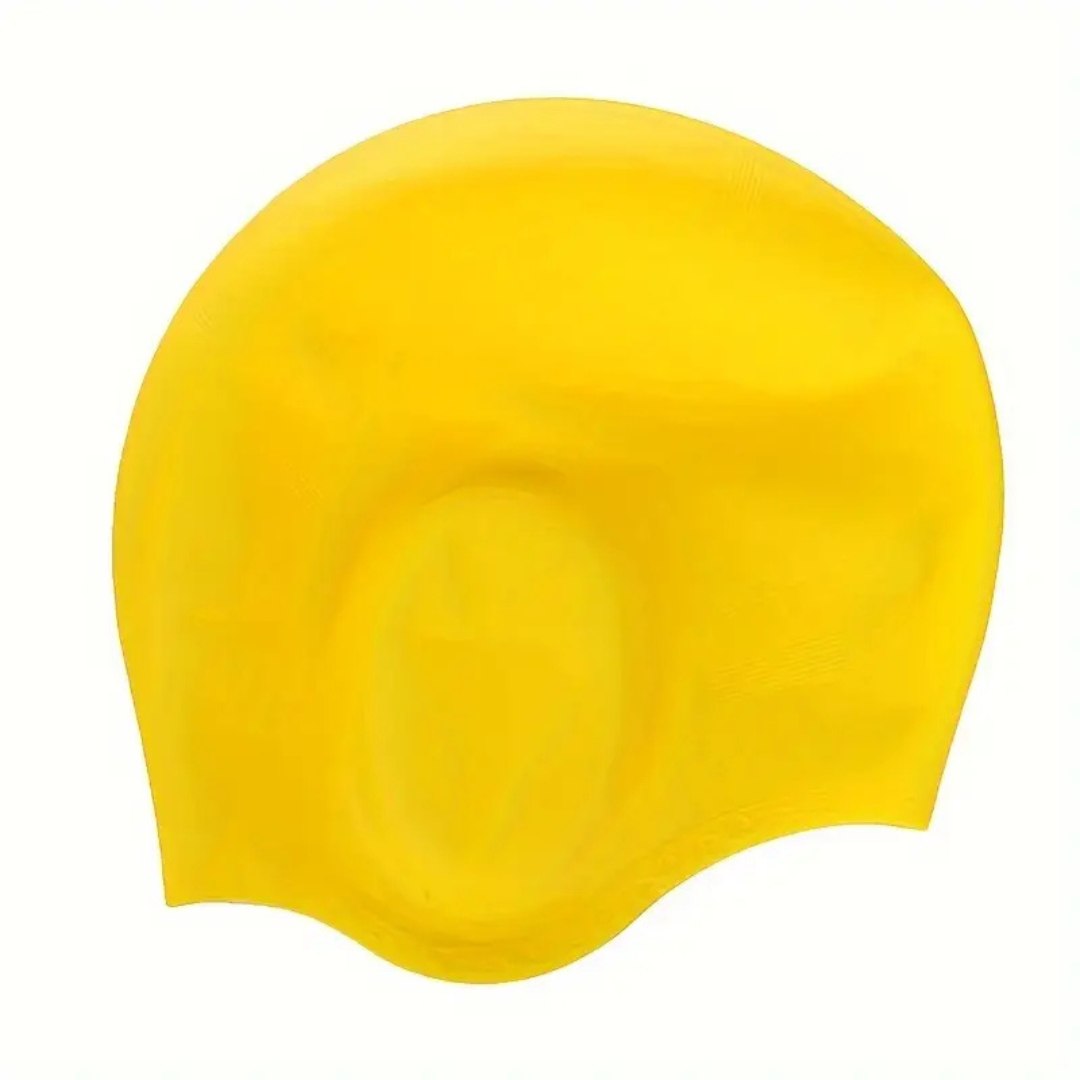 Silicone Swim Cap for Women and Men, Pool Swimming Cap with Ear Protection – image 5