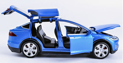Miniature Car, Tesla Model X Model Car with Sound and Light
