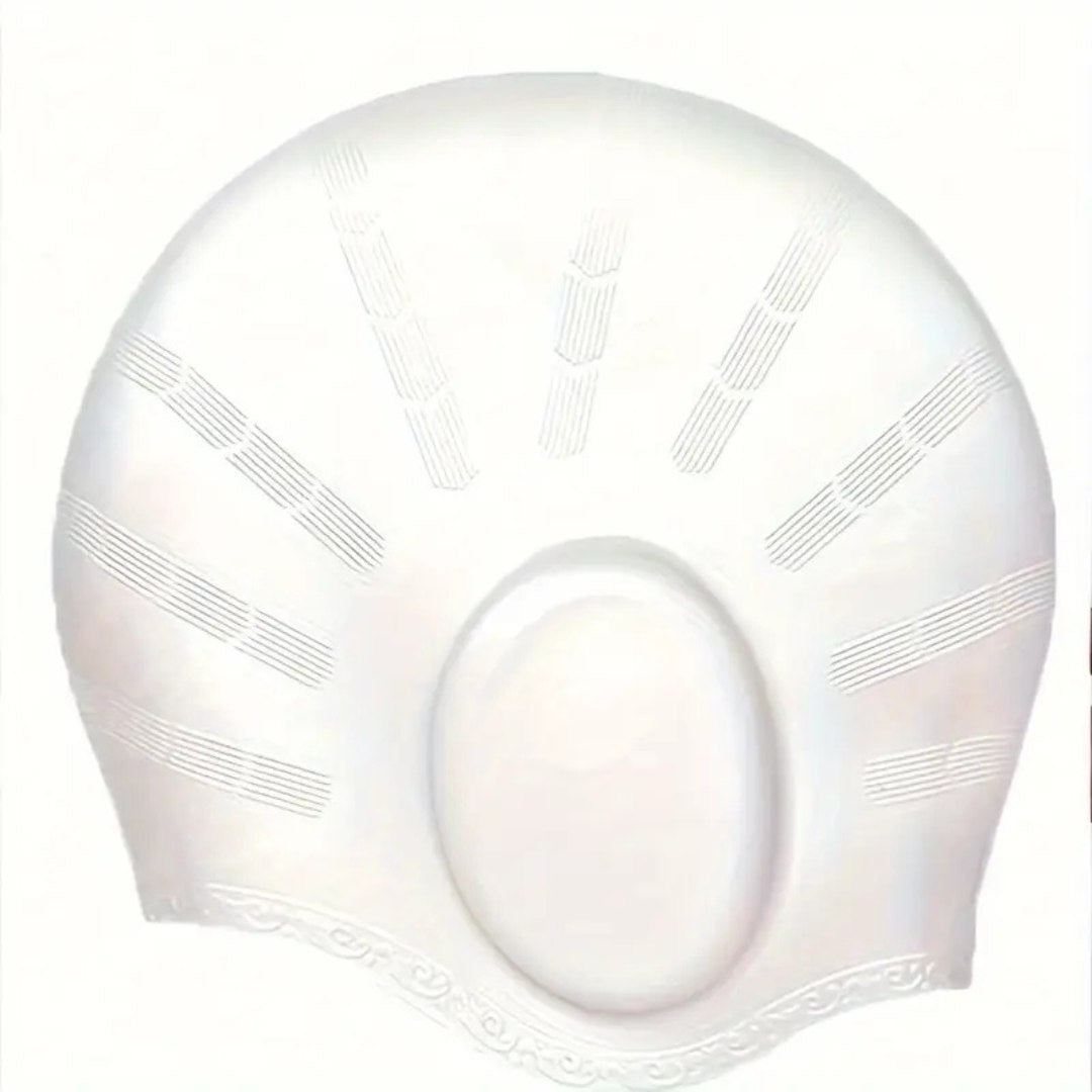 Silicone Swim Cap for Women and Men, Waterproof Swim Cap for Long Hair – image 6