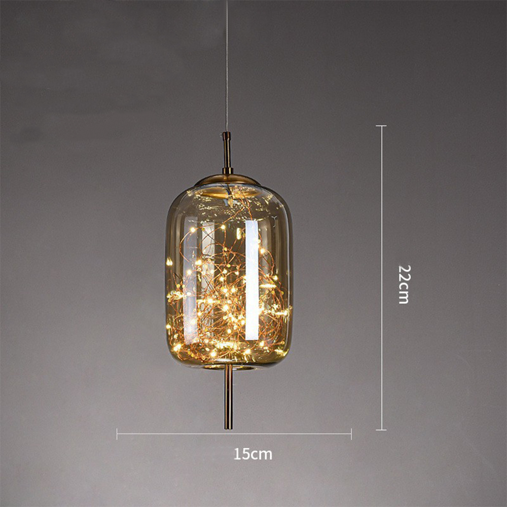 LED Ceiling Lights with Glass Shade, Hanging Lamp for Kitchen and Dining Room – image 5