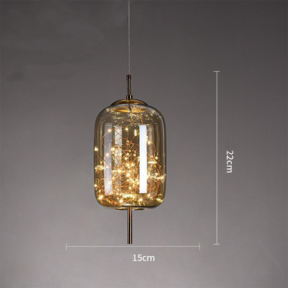 LED Ceiling Lights with Glass Shade, Hanging Lamp for Kitchen and Dining Room – image 5
