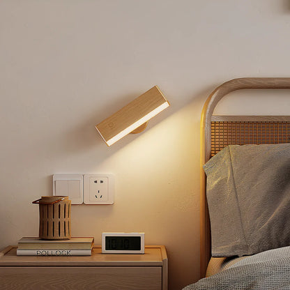 Rotating Wooden Wall Light 5