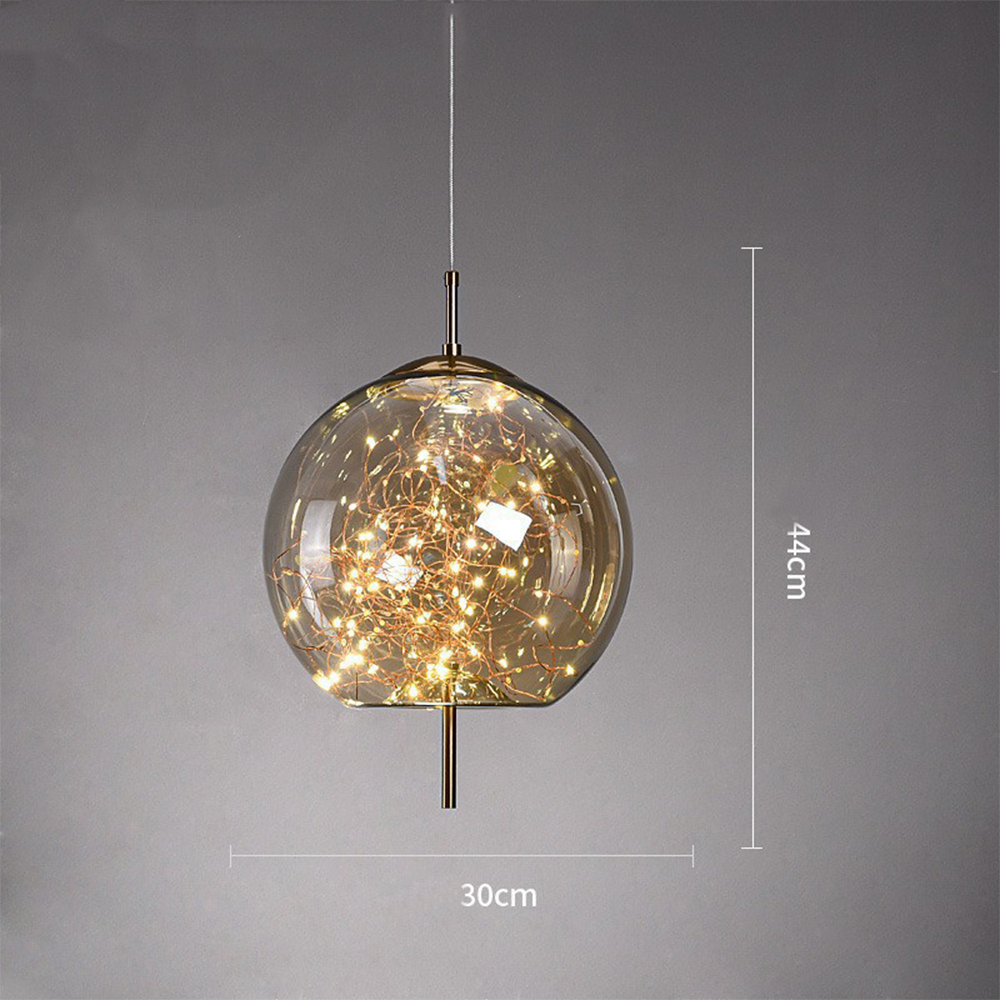 LED Ceiling Lights with Glass Shade, Hanging Lamp for Kitchen and Dining Room – image 7