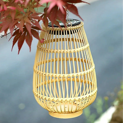 Woven Solar Garden Lantern 15