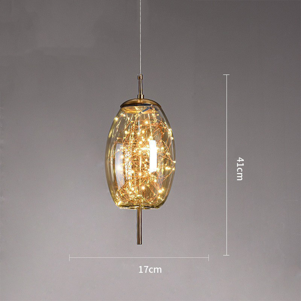 LED Ceiling Lights with Glass Shade, Hanging Lamp for Kitchen and Dining Room – image 13
