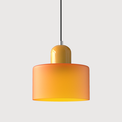 Kitchen Island Pendant Light, Modern Pendant Lamp with Halo Glass Ring – image 16