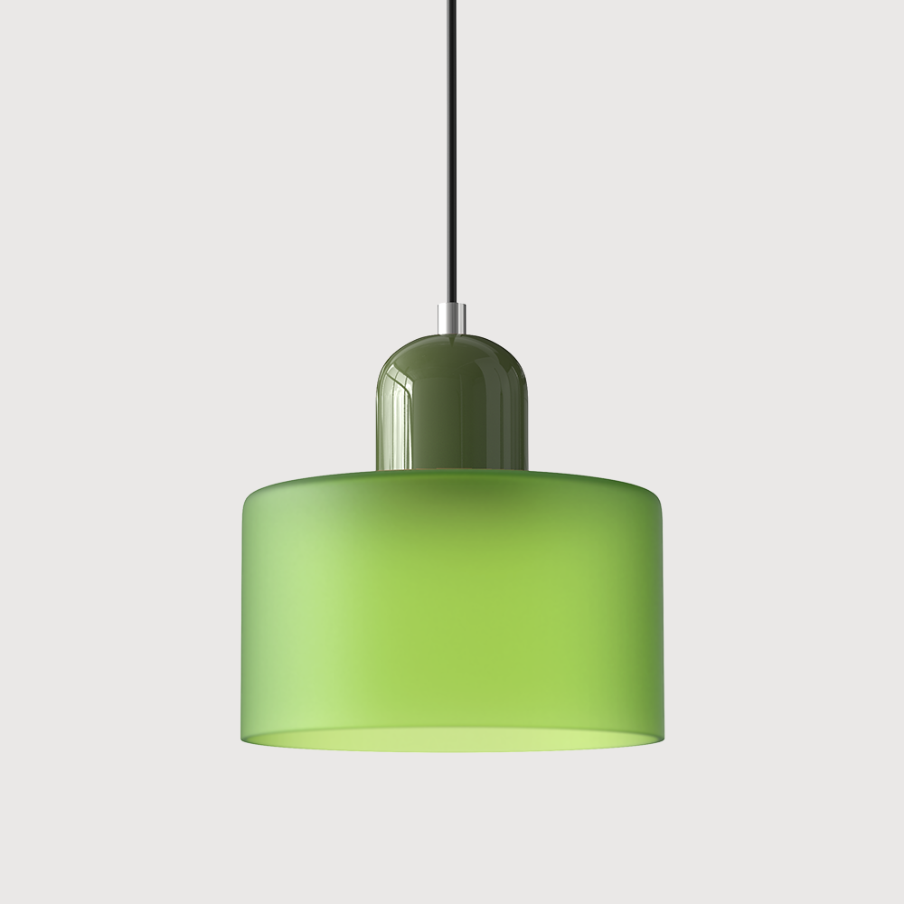 Kitchen Island Pendant Light, Modern Pendant Lamp with Halo Glass Ring – image 26