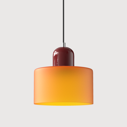 Kitchen Island Pendant Light, Modern Pendant Lamp with Halo Glass Ring – image 14