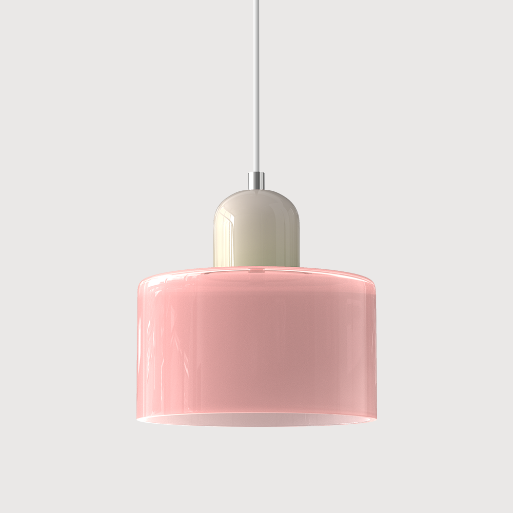 Kitchen Island Pendant Light, Modern Pendant Lamp with Halo Glass Ring – image 40