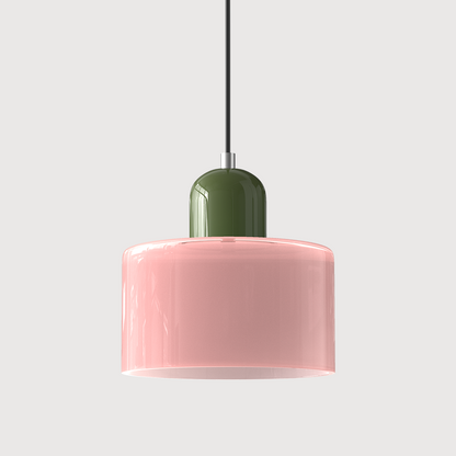 Kitchen Island Pendant Light, Modern Pendant Lamp with Halo Glass Ring – image 34