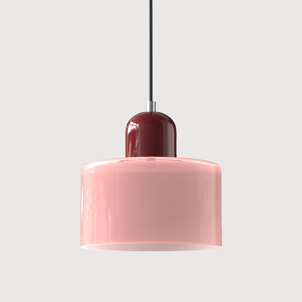 Kitchen Island Pendant Light, Modern Pendant Lamp with Halo Glass Ring – image 36
