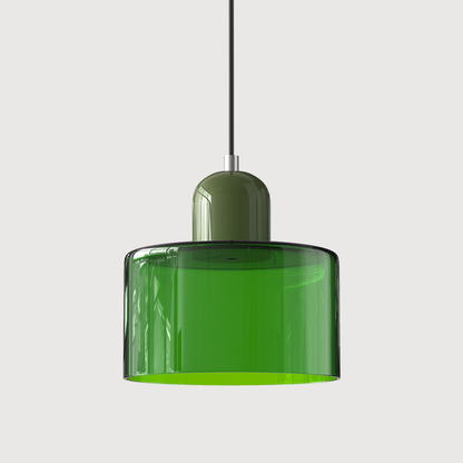 Kitchen Island Pendant Light, Modern Pendant Lamp with Halo Glass Ring – image 42