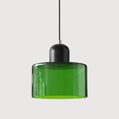 Kitchen Island Pendant Light, Modern Pendant Lamp with Halo Glass Ring – image 48