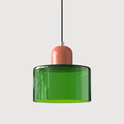 Kitchen Island Pendant Light, Modern Pendant Lamp with Halo Glass Ring – image 44