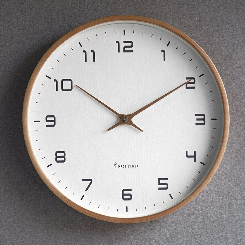 Wooden Wall Clock, Modern Wall Clock with Quiet Quartz Movement – image 4