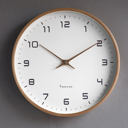 Wooden Wall Clock, Modern Wall Clock with Quiet Quartz Movement – image 4