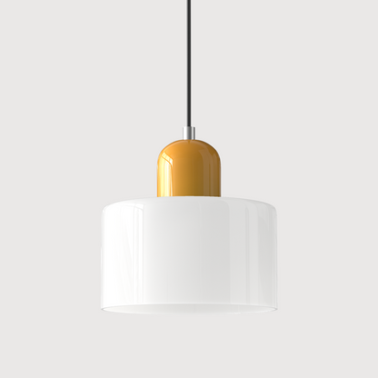 Kitchen Island Pendant Light, Modern Pendant Lamp with Halo Glass Ring – image 24