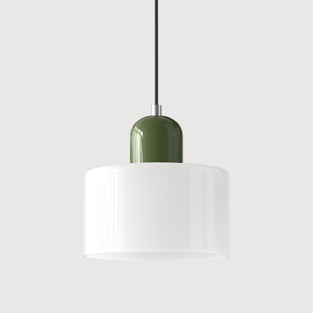 Kitchen Island Pendant Light, Modern Pendant Lamp with Halo Glass Ring – image 20