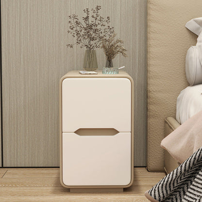Narrow Nordic Two-Drawer Nightstand 12