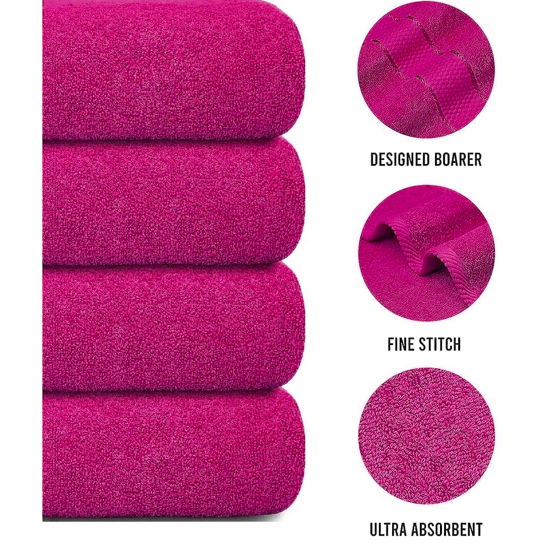 Oversized Bath Towels Set of 4, Large Bathroom Towels for Bath and Shower – image 18