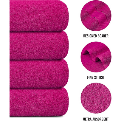 Oversized Bath Towels Set of 4, Large Bathroom Towels for Bath and Shower – image 18