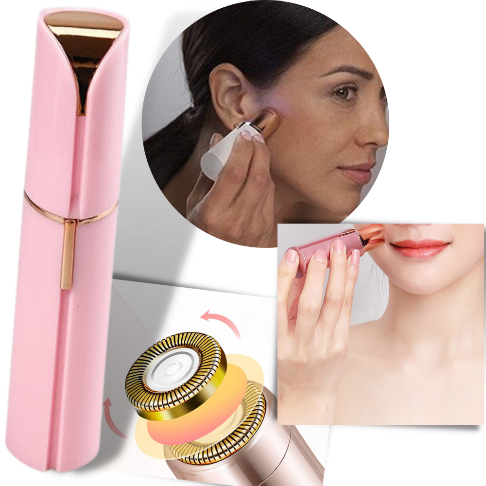 Electric Facial Hair Trimmer, Face Hair Remover, Mini Face Shaver with Removable Head, Hair Removal Device