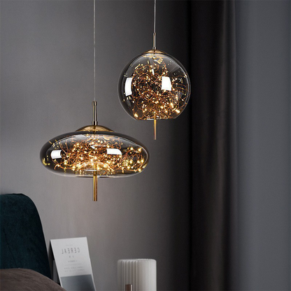 LED Ceiling Lights with Glass Shade, Hanging Lamp for Kitchen and Dining Room – image 19