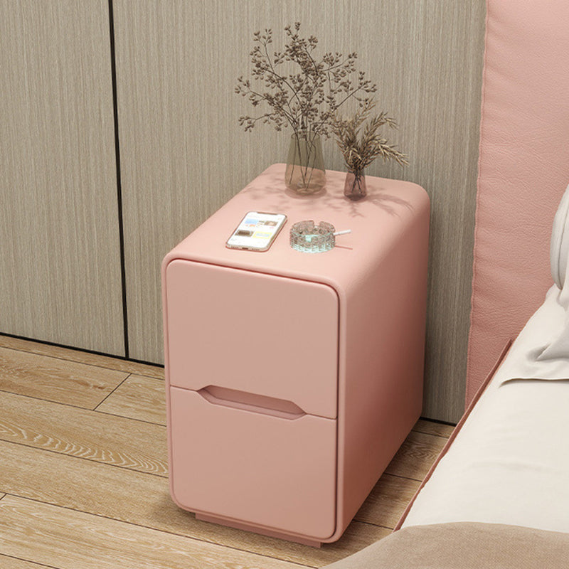 Narrow Nordic Two-Drawer Nightstand 3