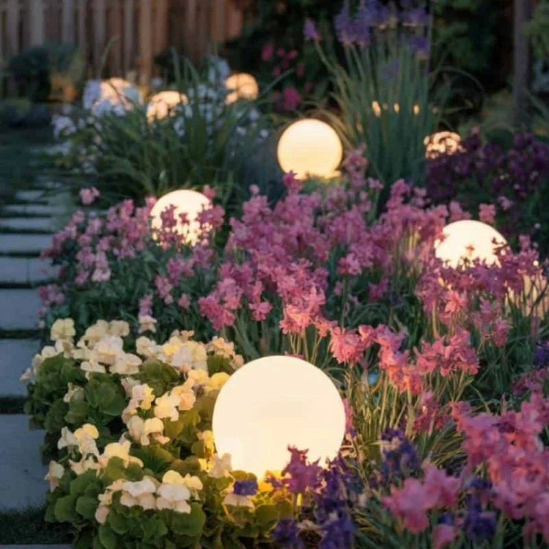 Solar Outdoor Lights Globe with Remote – image 4