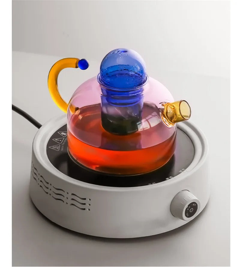 Glass Teapot with Tokyo Design, Matching Glass Tea Cup – image 5