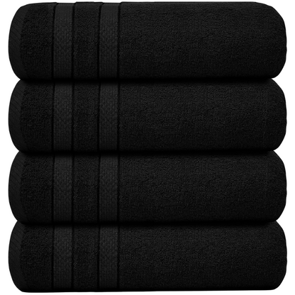 Oversized Bath Towels Set of 4, Large Bathroom Towels for Bath and Shower – image 10