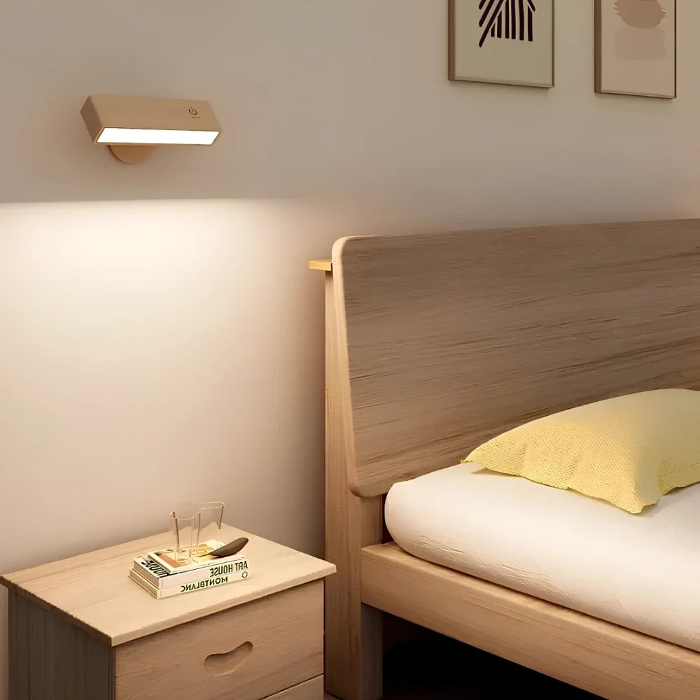 Rotating Wooden Wall Light 3