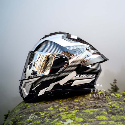 Modular Motorcycle Helmets, Flip Up Modular Helmet with Inner Sun Lens – image 8