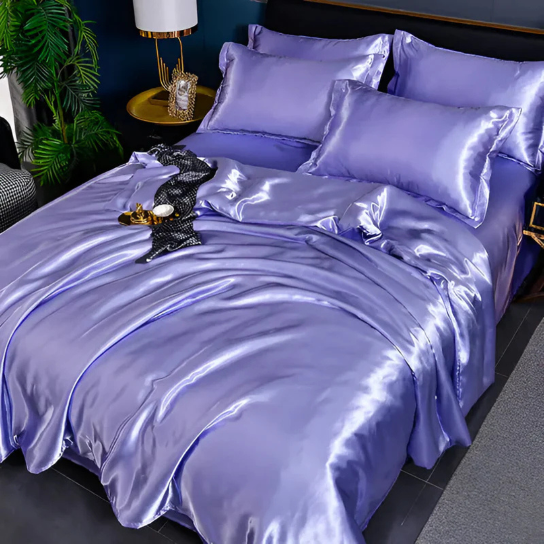 Duvet Cover Set with 2 Pillowcases, Polyester Bed Linen – image 4