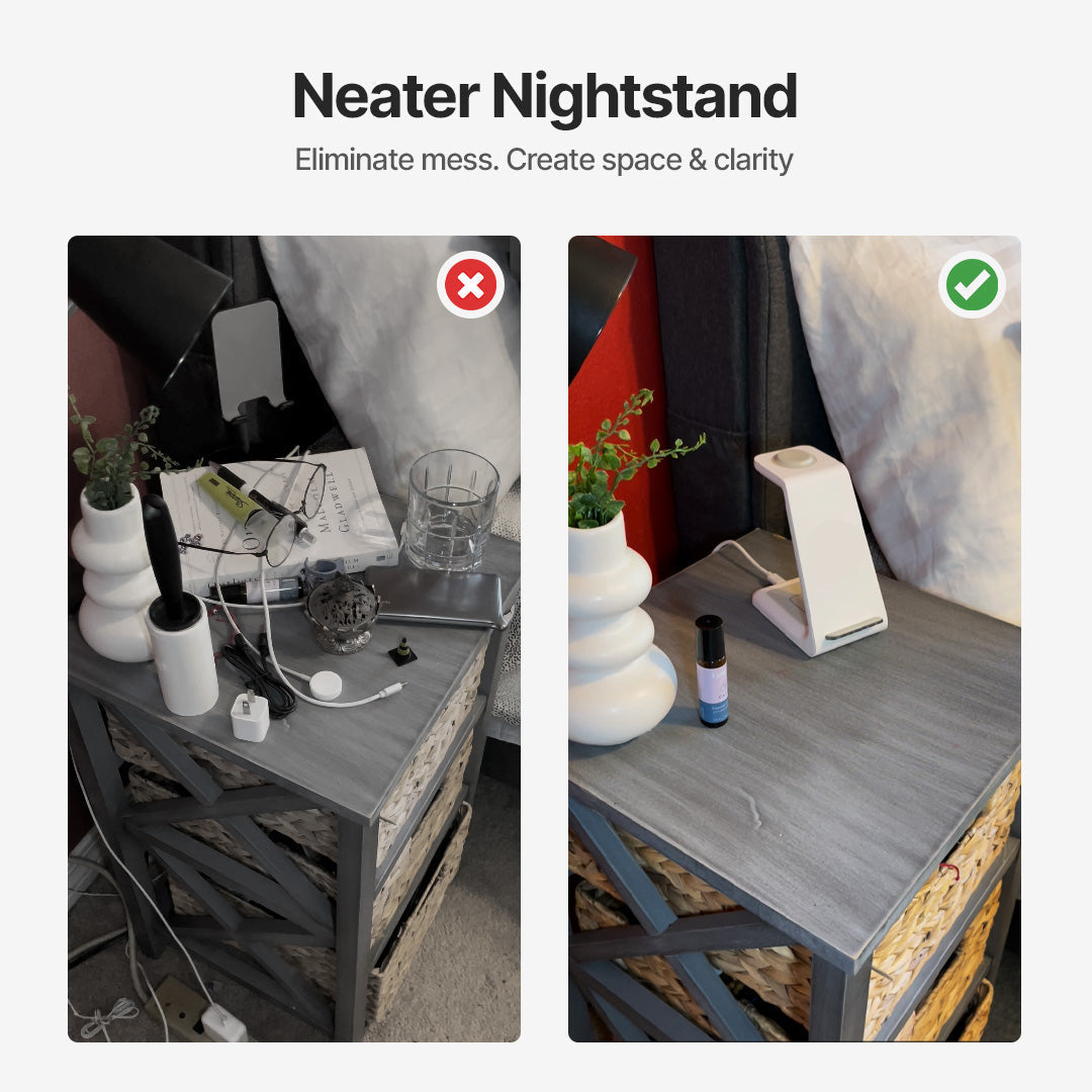 Wireless Charging Station, Qi Fast Charging Station for Nightstand – image 5