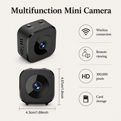 Home Security Camera, Mini Wireless Security Camera for Indoor Use