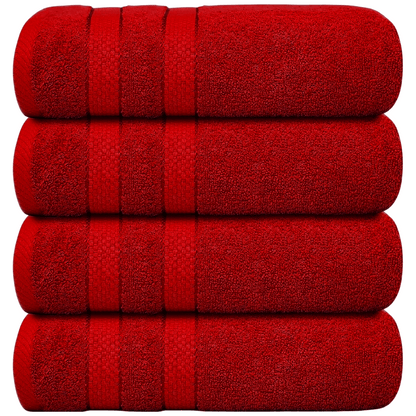 Oversized Bath Towels Set of 4, Large Bathroom Towels for Bath and Shower, Bath Towel Set for Home and Guests