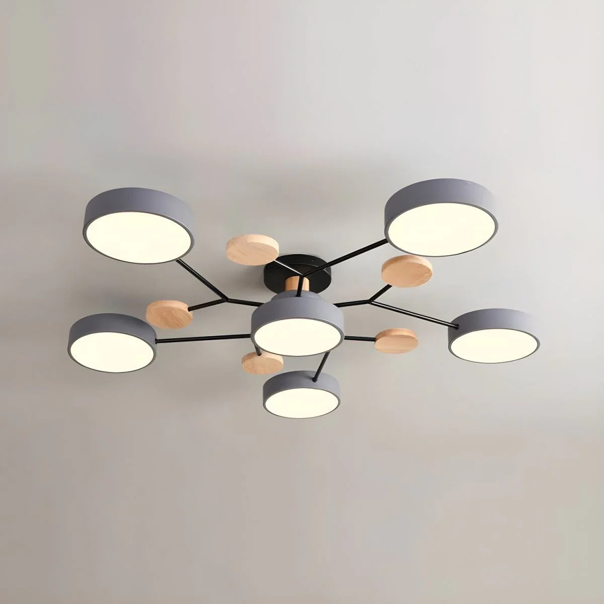 Flush Mount Ceiling Lamp, Modern LED Ceiling Light Fixture for Living Room and Bedroom – image 17