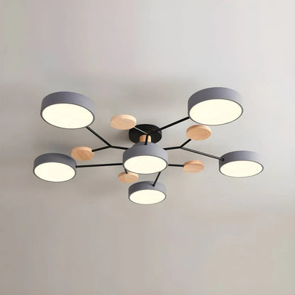 Flush Mount Ceiling Lamp, Modern LED Ceiling Light Fixture for Living Room and Bedroom – image 17