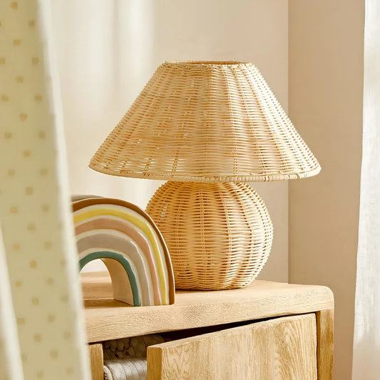 Handwoven Bamboo Table Lamp 0