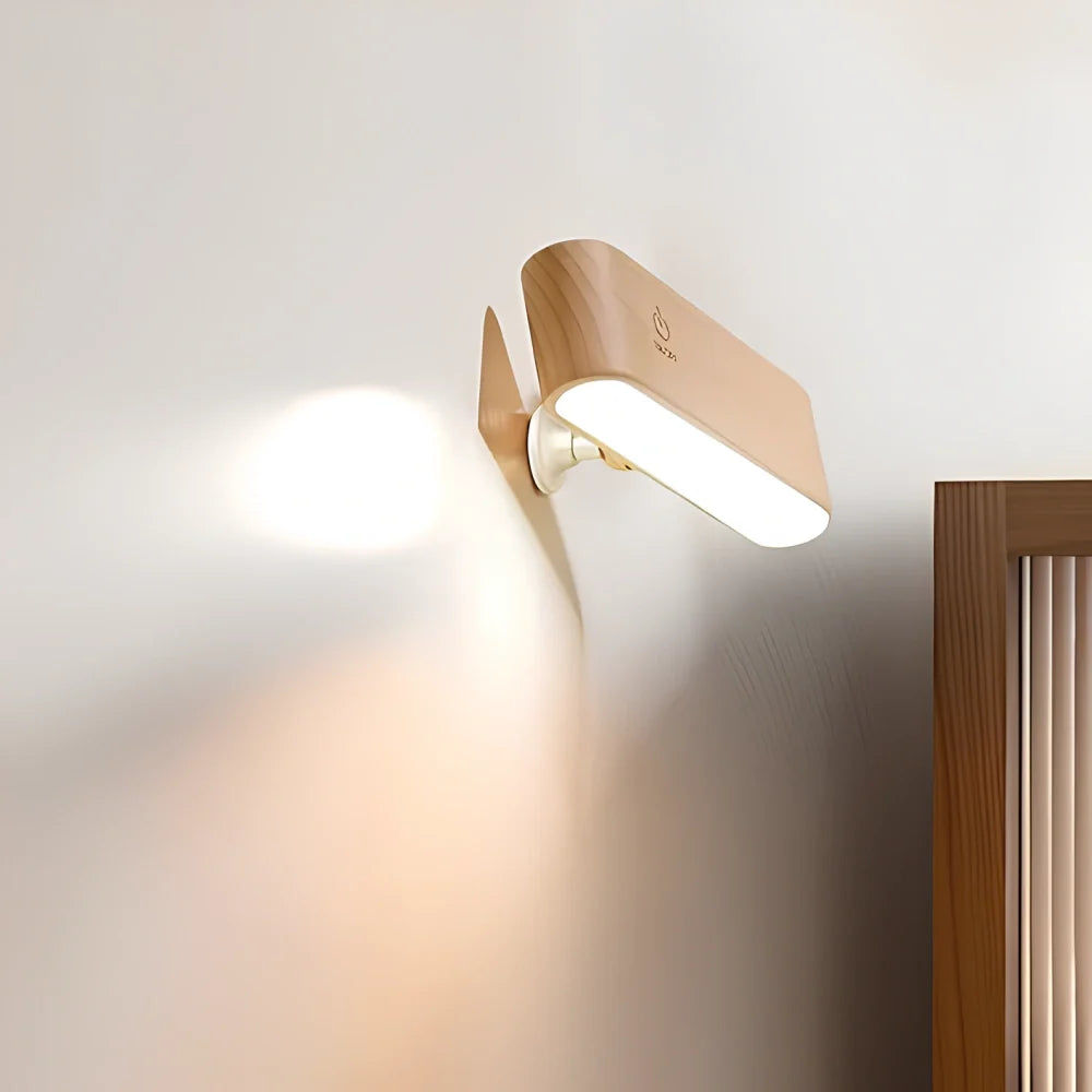 Rotating Wooden Wall Light 0