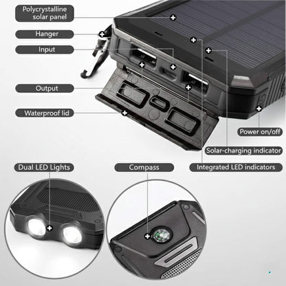 Portable Charger Solar Power Bank, Portable Phone Charger for Travel – image 7