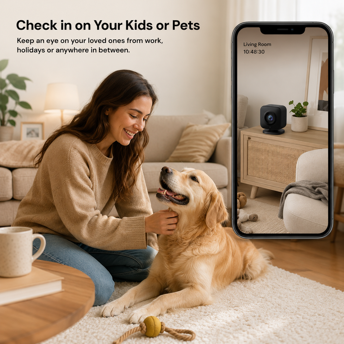 Home Security Camera, Mini Wireless Security Camera for Indoor Use – image 4