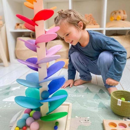 Sensory Tower Toys, Educational Toy with Ball Drop Sounds and Colors