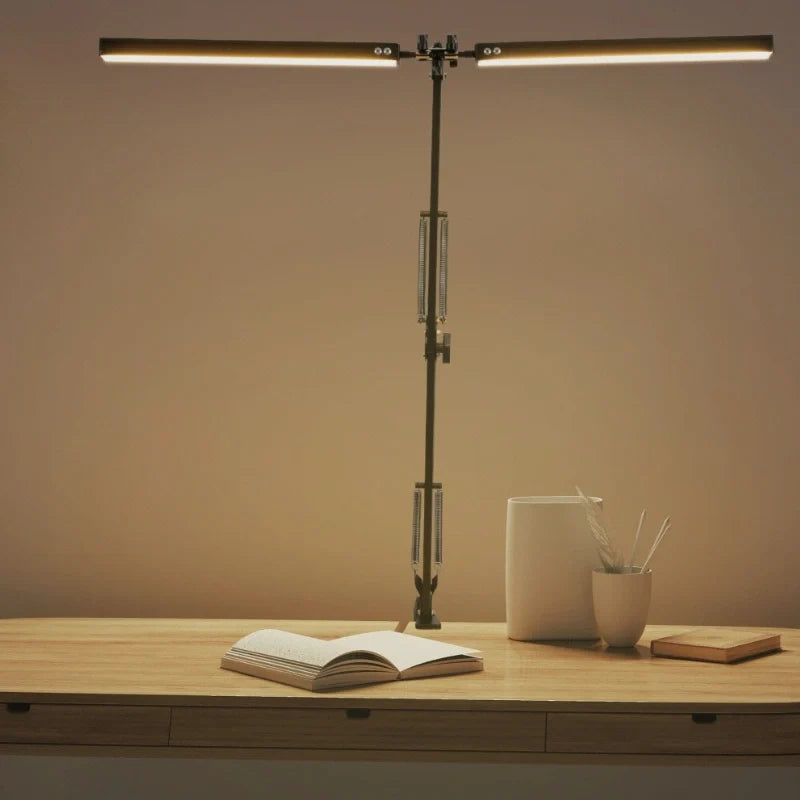 Dual-Head Clamp Desk Lamp 2